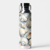 Soft Blue Coastal Seashell Watercolor ウォーターボトル (正面)