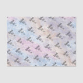 Soft Blue Colorful Marble 薄葉紙 (正面)