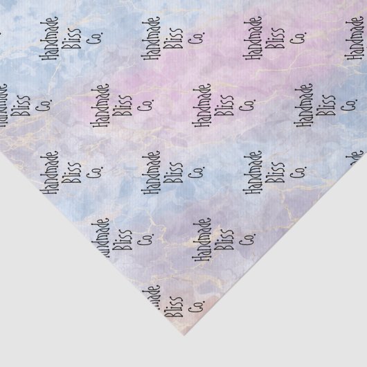 Soft Blue Colorful Marble 薄葉紙 (詳細)