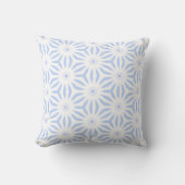 Soft Blue Elegant Geometric Pattern クッション (正面)
