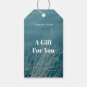 Soft blue ocean themed ギフトタグ (正面)