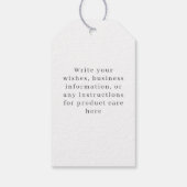 Soft blue ocean themed ギフトタグ (裏面)