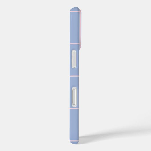 Soft Blue & Pink Grid Pattern Case-Mate iPhoneケース (裏面 / 右)