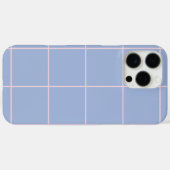 Soft Blue & Pink Grid Pattern Case-Mate iPhoneケース (裏面 (横))