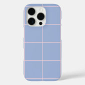 Soft Blue & Pink Grid Pattern Case-Mate iPhoneケース (裏面)