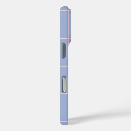 Soft Blue & Pink Grid Pattern Case-Mate iPhoneケース (裏面 / 右)