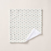 Soft Blue Polka Dot Baby Towel Set バスタオルセット (ウォッシュタオル)
