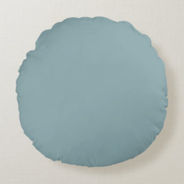 Soft Blue Solid Color, Cushion,Modern, Simple ラウンドクッション