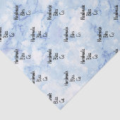 Soft Blue White Marble 薄葉紙 (詳細)