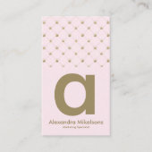 Soft Blush Crown Aesthetic 名刺 (正面)