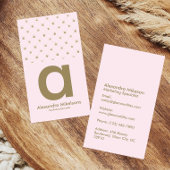 Soft Blush Crown Aesthetic 名刺