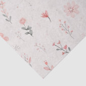 Soft Blush Floral Pattern Tissue Paper 薄葉紙 (詳細)
