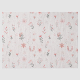 Soft Blush Floral Pattern Tissue Paper 薄葉紙