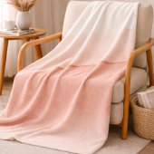 Soft Blush Ombre Fleece Blanket フリースブランケット