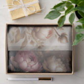 Soft Blush Peony Floral Decoupage 薄葉紙 (ギフト)