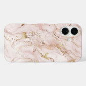 Soft Blush Pink & Liquid Gold Marble Case | iPhone Case-Mate iPhoneケース (裏面 (横))