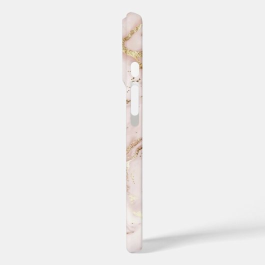 Soft Blush Pink & Liquid Gold Marble Case | iPhone Case-Mate iPhoneケース (裏面 / 左)