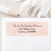 Soft Blush Wedding Watercolor  ラベル (インサイチュ)