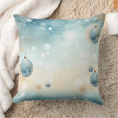 Soft Blush Winter Wonderland Pillow クッション (ブランケット)