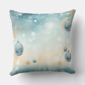 Soft Blush Winter Wonderland Pillow クッション (裏面)