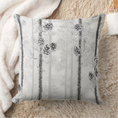 Soft Blush Winter Wonderland Pillow クッション (ブランケット)