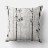 Soft Blush Winter Wonderland Pillow クッション (正面)