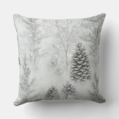 Soft Blush Winter Wonderland Pillow クッション (裏面)