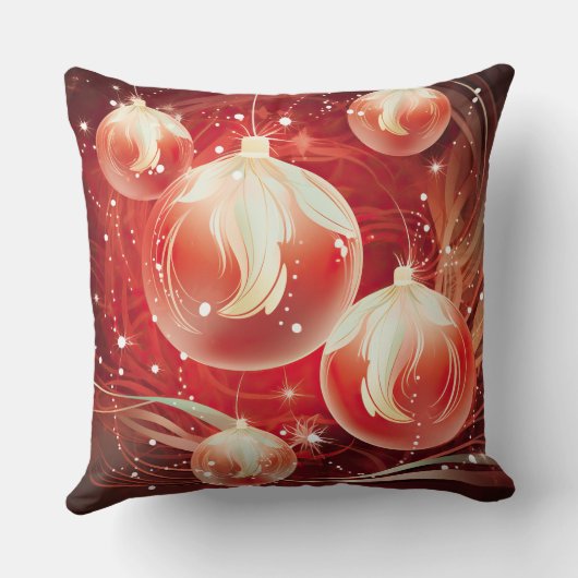 Soft Blush Winter Wonderland Pillow クッション (裏面)