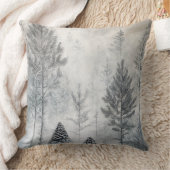 Soft Blush Winter Wonderland Pillow クッション (ブランケット)