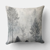 Soft Blush Winter Wonderland Pillow クッション (裏面)