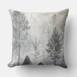Soft Blush Winter Wonderland Pillow クッション