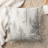 Soft Blush Winter Wonderland Pillow クッション (ブランケット)