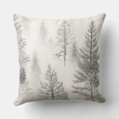 Soft Blush Winter Wonderland Pillow クッション (裏面)