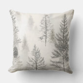 Soft Blush Winter Wonderland Pillow クッション (正面)
