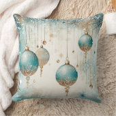 Soft Blush Winter Wonderland Pillow クッション (ブランケット)