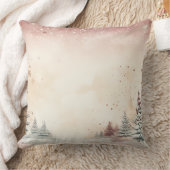 Soft Blush Winter Wonderland Pillow クッション (ブランケット)