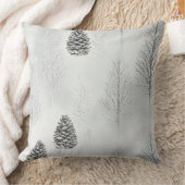 Soft Blush Winter Wonderland Pillow クッション (ブランケット)