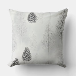 Soft Blush Winter Wonderland Pillow クッション