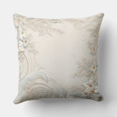 Soft Blush Winter Wonderland Pillow クッション (裏面)