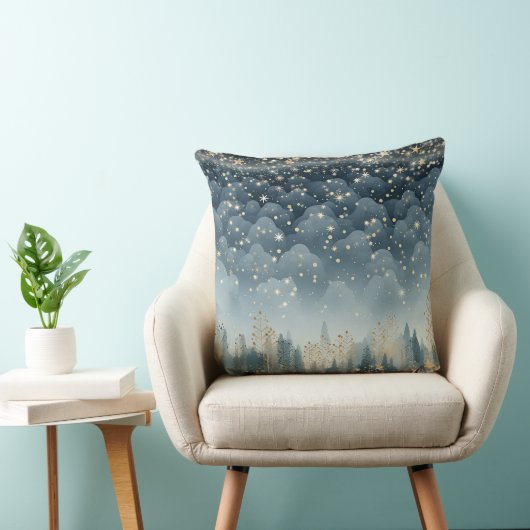 Soft Blush Winter Wonderland Pillow クッション (椅子)