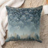 Soft Blush Winter Wonderland Pillow クッション (ブランケット)