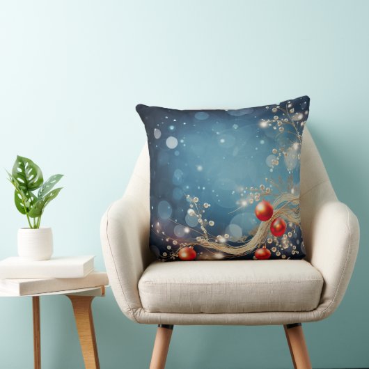 Soft Blush Winter Wonderland Pillow クッション (椅子)