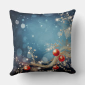 Soft Blush Winter Wonderland Pillow クッション (裏面)