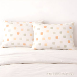 Soft Boho Grid Pattern Pillowcase 枕カバー