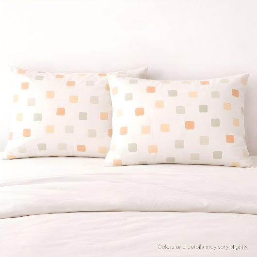 Soft Boho Grid Pattern Pillowcase 枕カバー