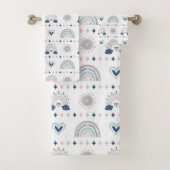 Soft Boho Towels Pastel Rainbow Kids Birthday バスタオルセット (インサイチュ)