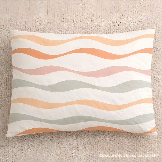 Soft Boho Wave Stripe Pattern 枕カバー