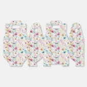 Soft Botanical Easter Flower Design フェイバーボックス (見開き)