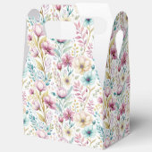 Soft Botanical Easter Flower Design フェイバーボックス (見開き)