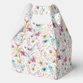 Soft Botanical Easter Flower Design フェイバーボックス (裏面)